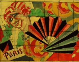 From the collection of art works by Ukrainian émigrés – Nataliia Gerken-Rusova, Arrangement with the Flapper (uncut sheet)