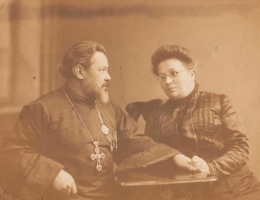 Nikolaj Nikolajevič Ryžkov s manželkou Olgou Alexandrovnou (1913)